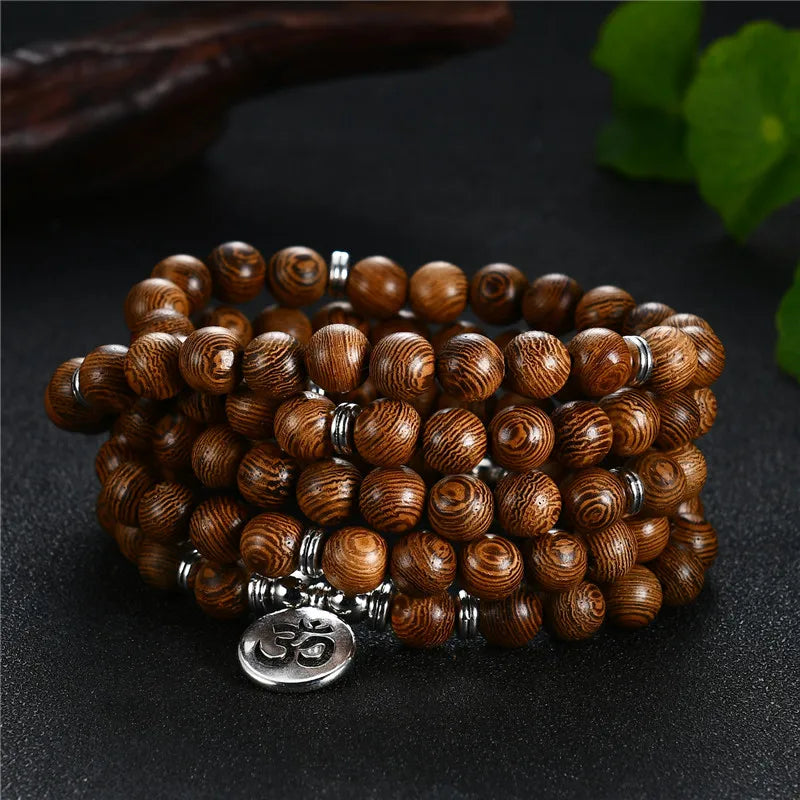 Tibetan Mala Bracelet Men - Wooden Prayer Beads - Meditation & Mindfulness | Buddhive