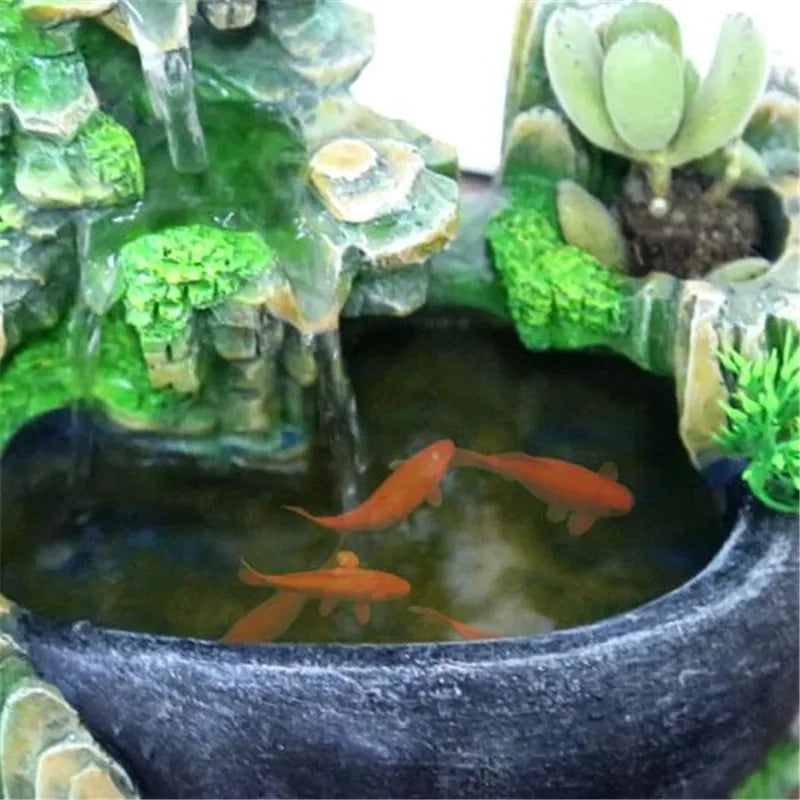 Zen Fountain Feng Shui Water Fountain - Tabletop Meditation Decor with Flowing Water | Buddhive