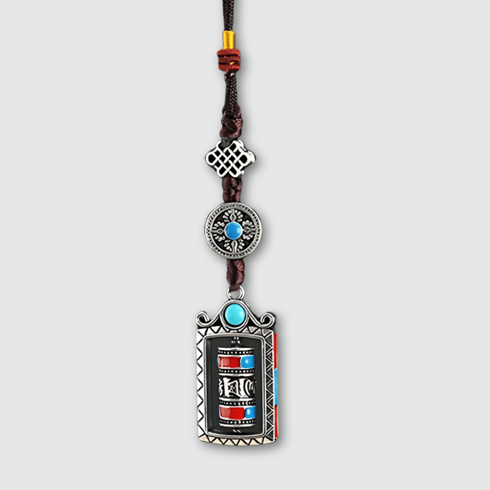 Tibetan Keychain Charm - Authentic Metal Buddhist Amulet - Spiritual Accessory | Buddhive