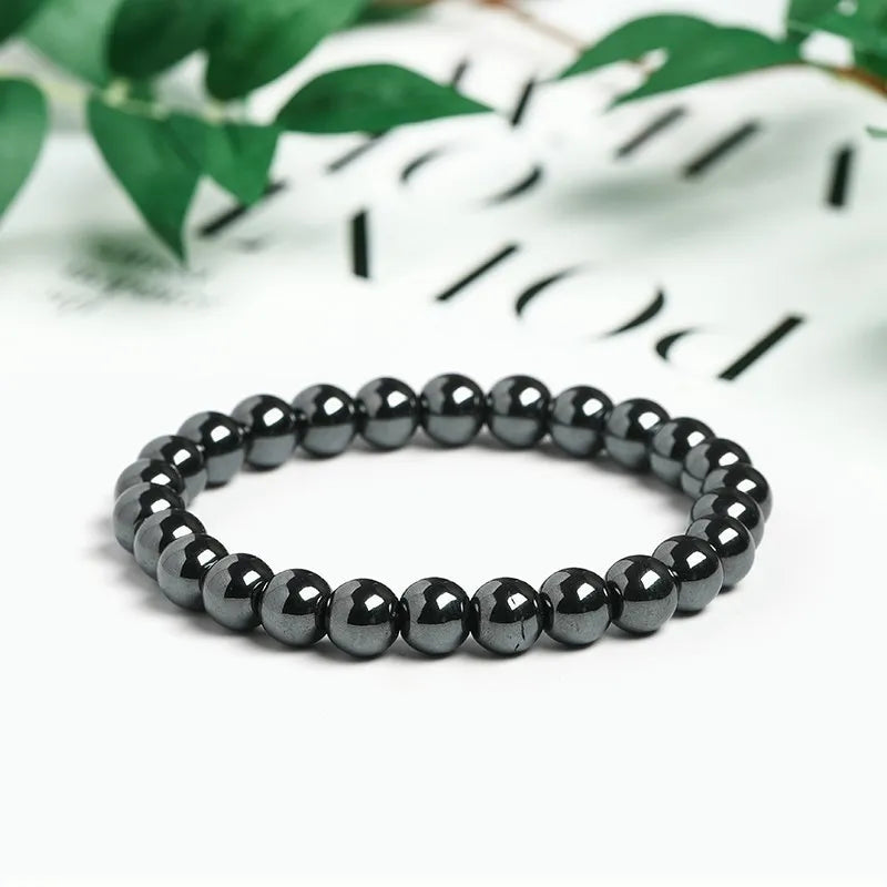 Hematite Protection Bracelet - Natural Stone Energy Shield - Grounding & Negativity Defense | Buddhive