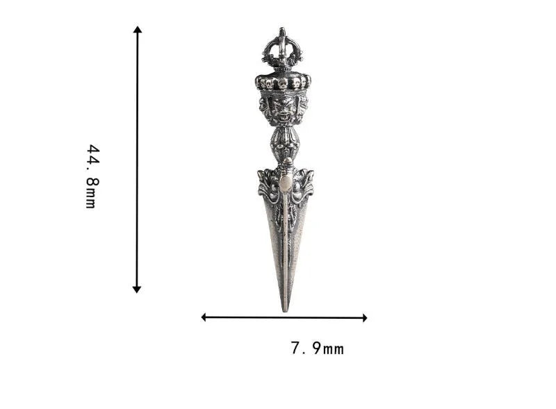 Phurpa Amulet Sterling Silver 925 - Tibetan Buddhist Protection Pendant | Buddhive