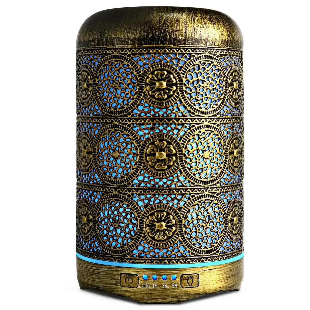 Essential Oil Diffuser Buddhist Ultrasonic Aromatherapy 240ml - Metal & ABS Design | Buddhive