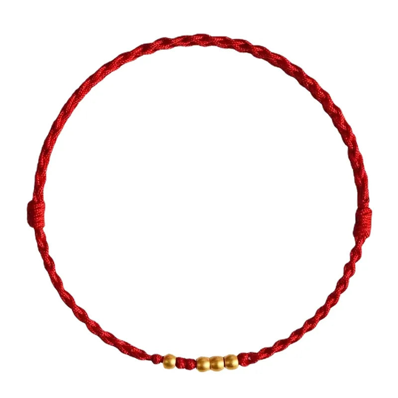 Chinese Zodiac Red String Bracelet - Lucky Copper Charm Bracelet - Feng Shui | Buddhive