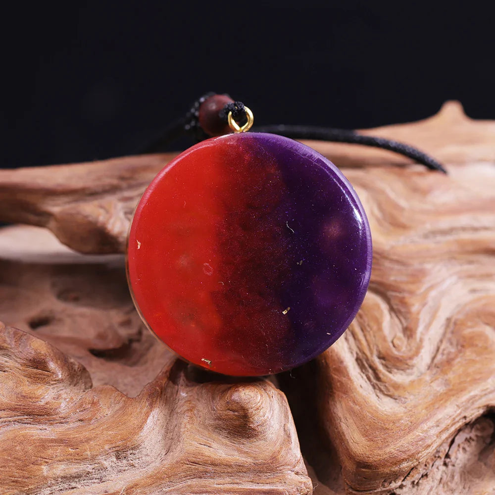 Orgonite Lotus Necklace Pendant - Energy Balancing Crystal Jewelry | Buddhive