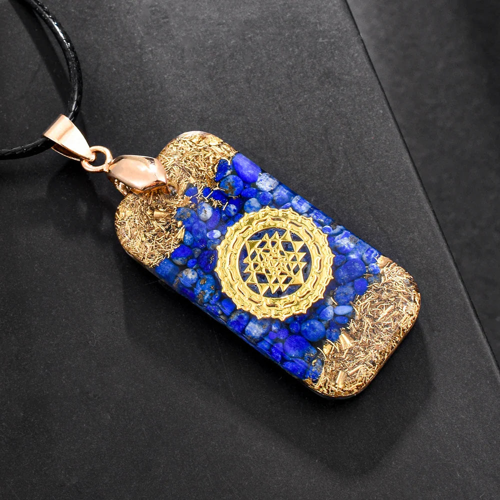 Buddha Orgonite Necklace - Energy Balancing Crystal Resin Pendant | Buddhive