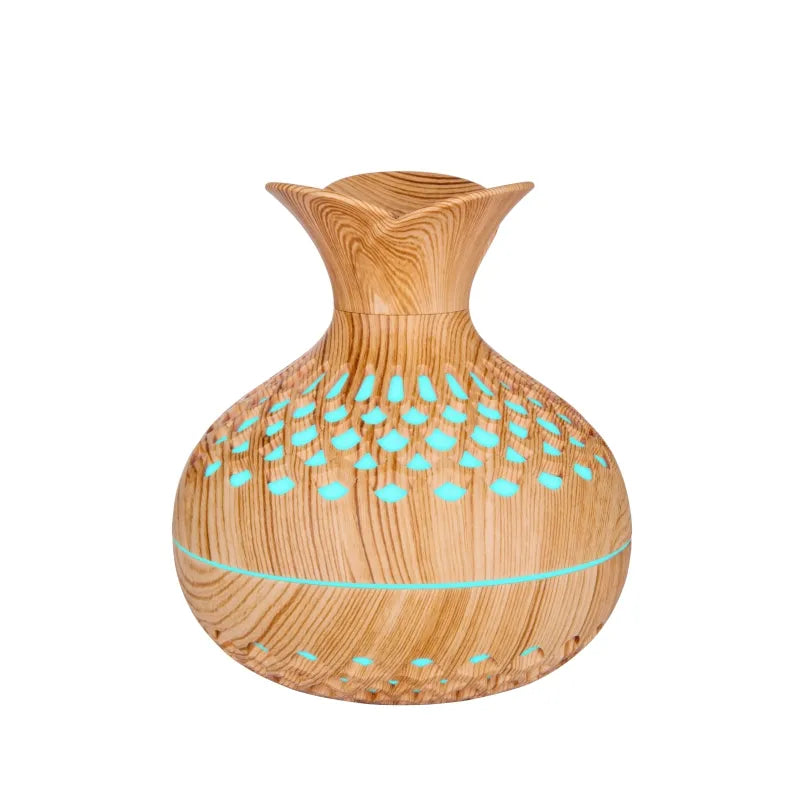 Essential Oil Diffuser Wood Grain Ultrasonic - Aromatherapy Humidifier 300ml | Buddhive
