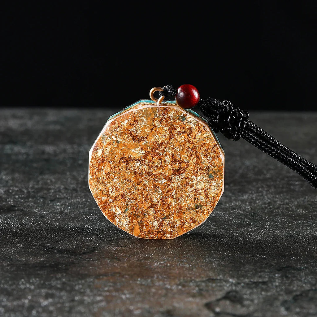 Obsidian Metatron Cube Pendant Necklace - Sacred Geometry Protection Stone | Buddhive