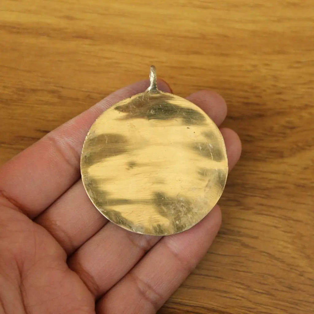Tibetan Brass Amulet - Handcrafted Buddhist Protection Charm - Authentic Sacred Jewelry | Buddhive
