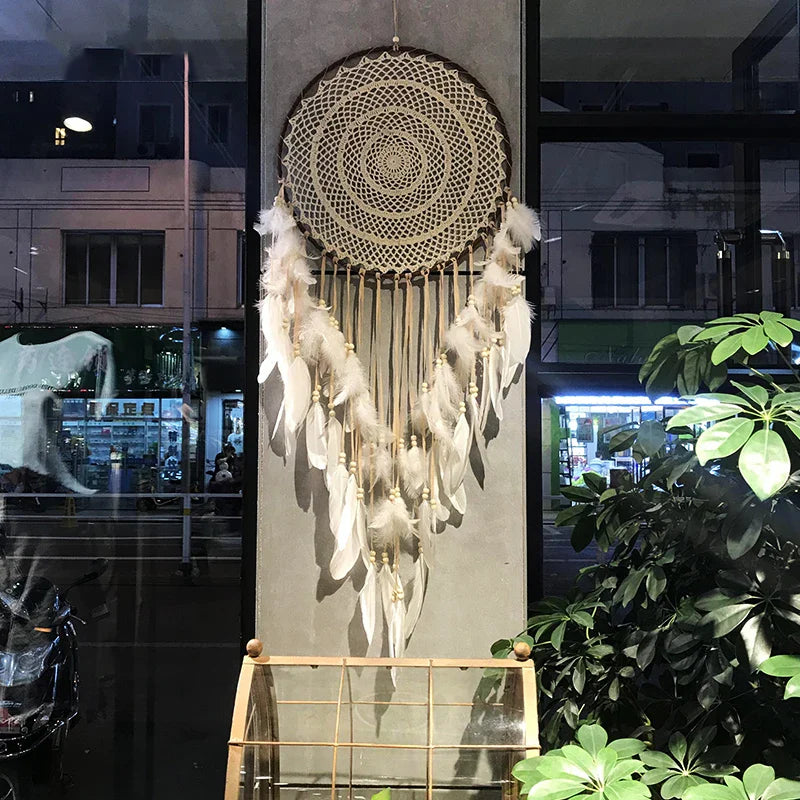 LED Dream Catcher with Lights - Handcrafted Boho Wall Decor - Bedroom & Meditation Space | Buddhive