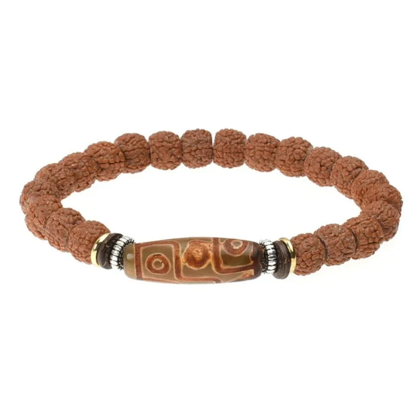 Bodhi Seed Bracelet for Men - Natural Tibetan Mala Beads - Adjustable Buddhist Jewelry | Buddhive
