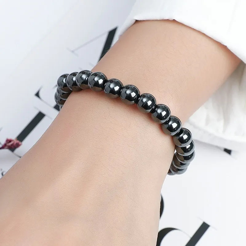 Hematite Protection Bracelet - Natural Stone Energy Shield - Grounding & Negativity Defense | Buddhive