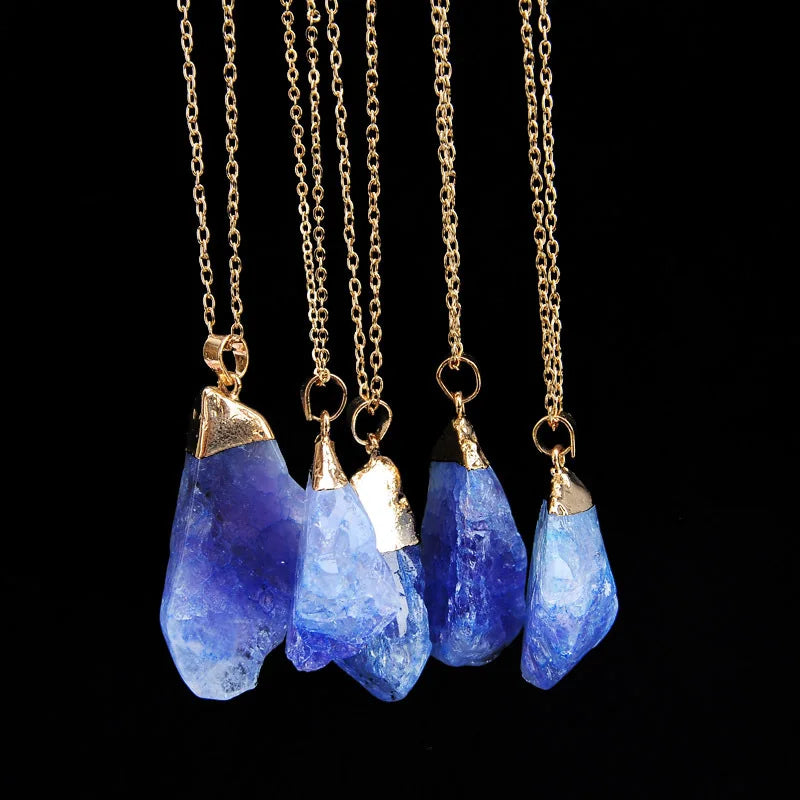 Crystal Stone Necklace - Natural Gemstone Buddhist Jewelry for Meditation & Style | Buddhive