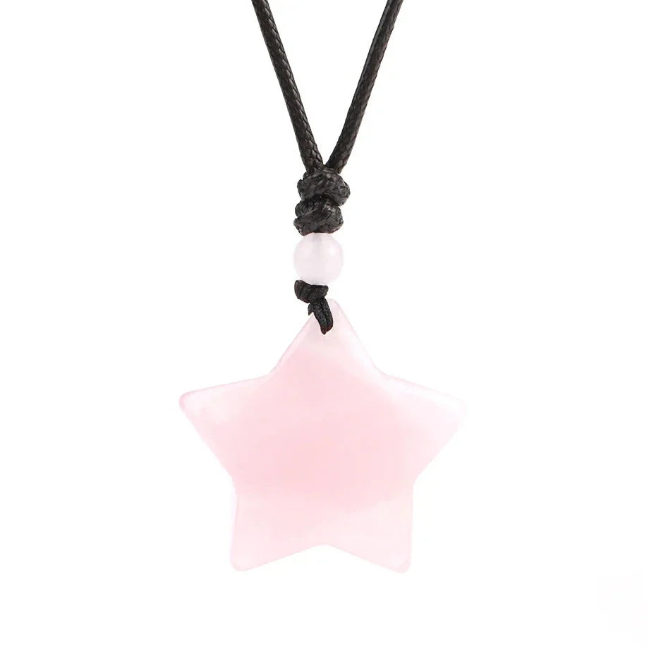 Tiger's Eye Necklace Star Pendant - Natural Gemstone Buddhist Jewelry | Buddhive