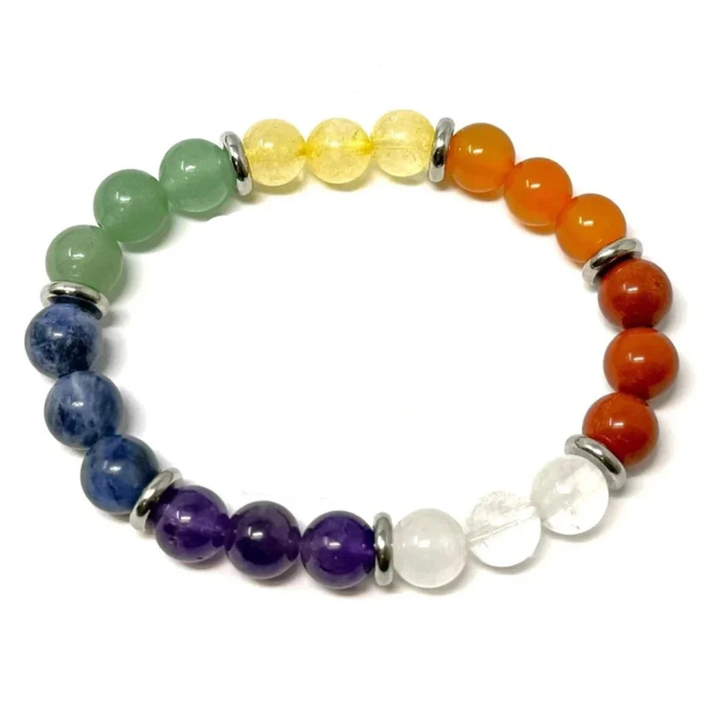 7 Chakra Bracelet Multi-Stone Natural Gemstone - Energy Balancing Healing Jewelry | Buddhive