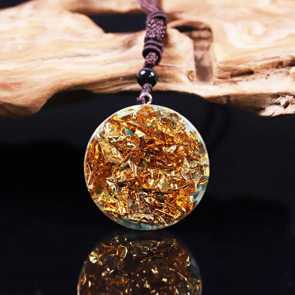 Orgonite Pendant Blue Stone - Natural Gemstone Energy Healing Necklace | Buddhive