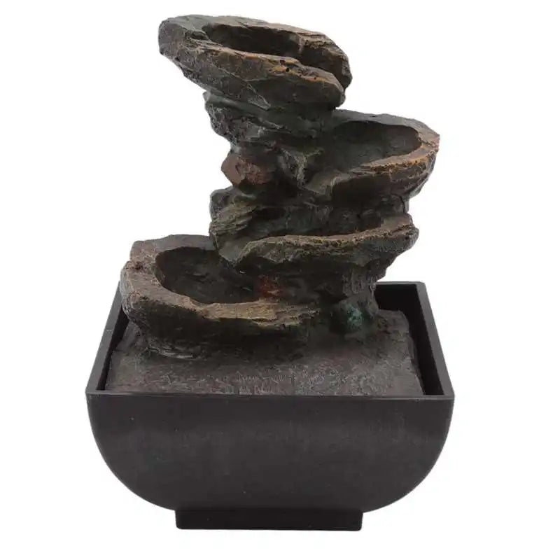 Zen Water Fountain Resin Indoor Desktop - Relaxing Tabletop Decor with Flowing Water | Buddhive