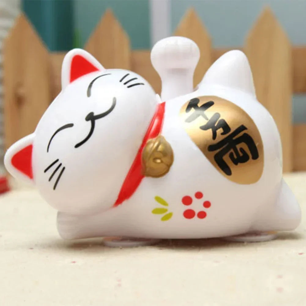 Solar Maneki Neko Lucky Cat - Feng Shui Waving Fortune Cat - Japanese Decor | Buddhive