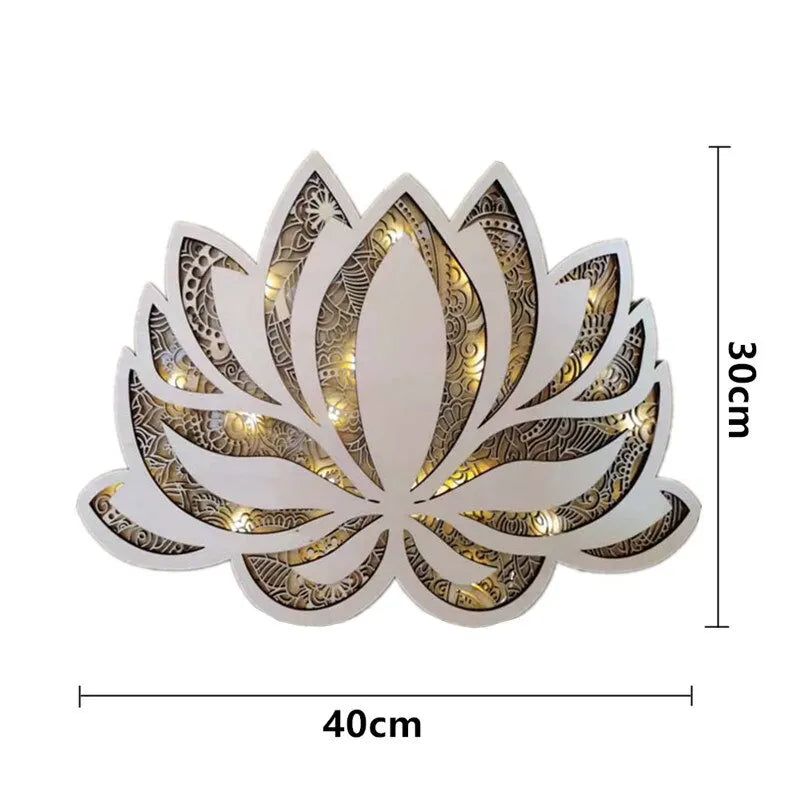 Lotus Wall Lamp LED - Zen Meditation Lighting for Bedroom & Sacred Space | Buddhive