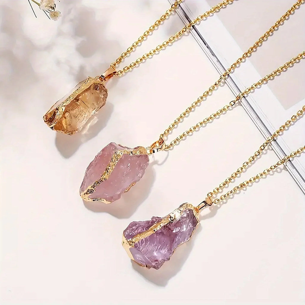 Citrine Necklace Natural Stone - Buddhist Gemstone Jewelry for Abundance & Healing | Buddhive