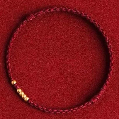 Chinese Zodiac Red String Bracelet - Lucky Copper Charm Bracelet - Feng Shui | Buddhive