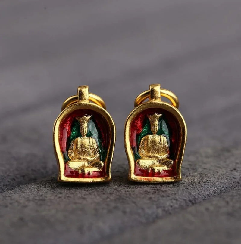 Tibetan Jambhala Amulet 925 Sterling Silver - Buddhist Wealth & Prosperity Talisman | Buddhive
