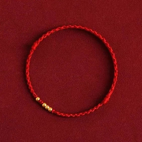 Chinese Zodiac Red String Bracelet - Lucky Copper Charm Bracelet - Feng Shui | Buddhive