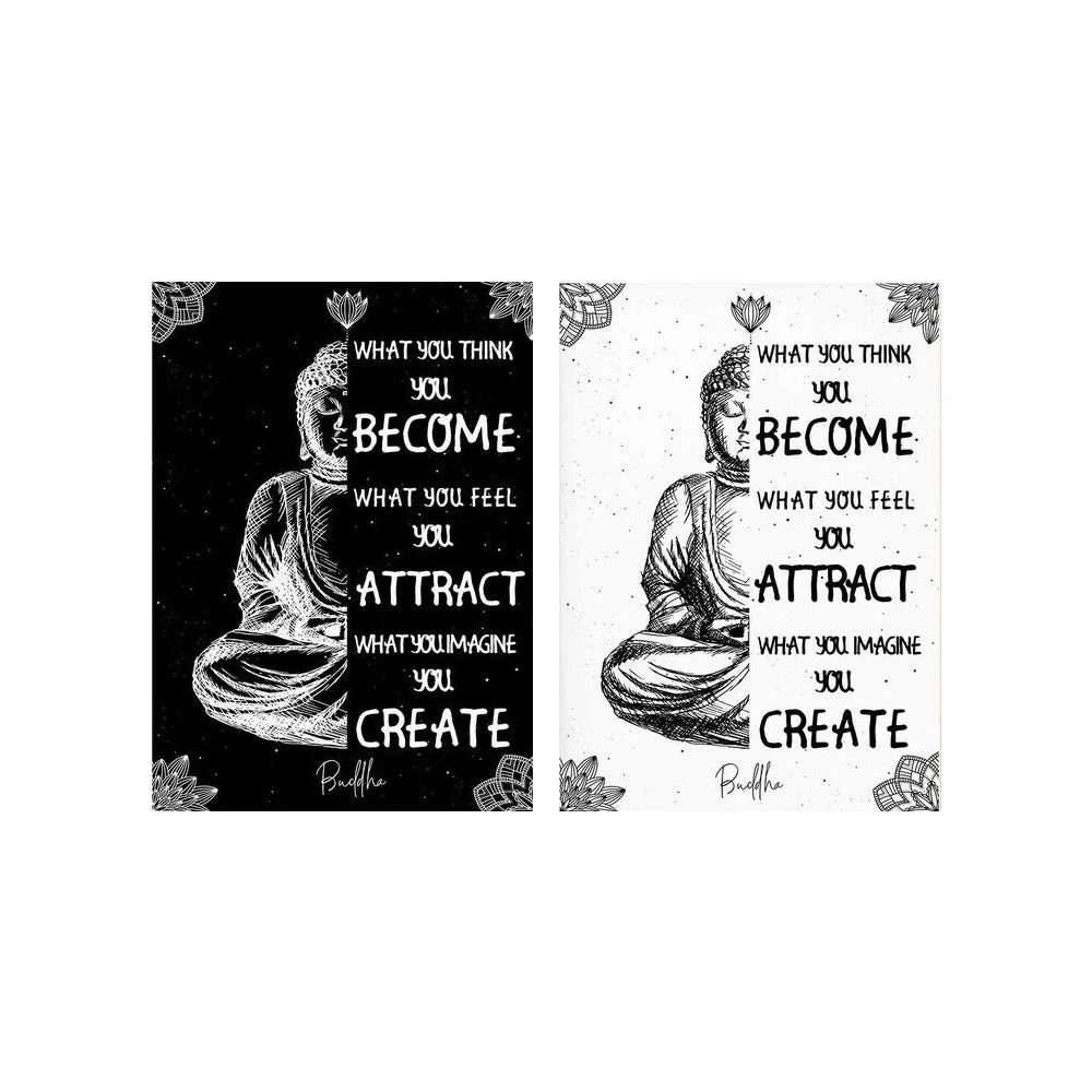 Buddha Wall Art Poster Zen Quote Canvas Print Modern Abstract Decor | Buddhive