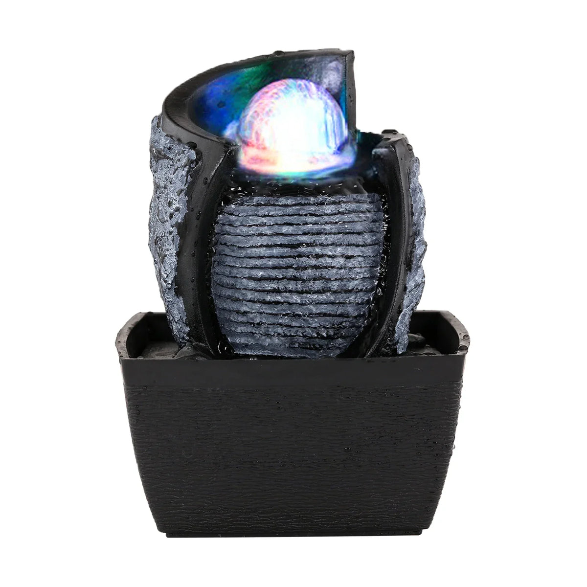Zen Water Fountain with Rotating Ball - Decorative Feng Shui Desktop Fountain | Buddhive