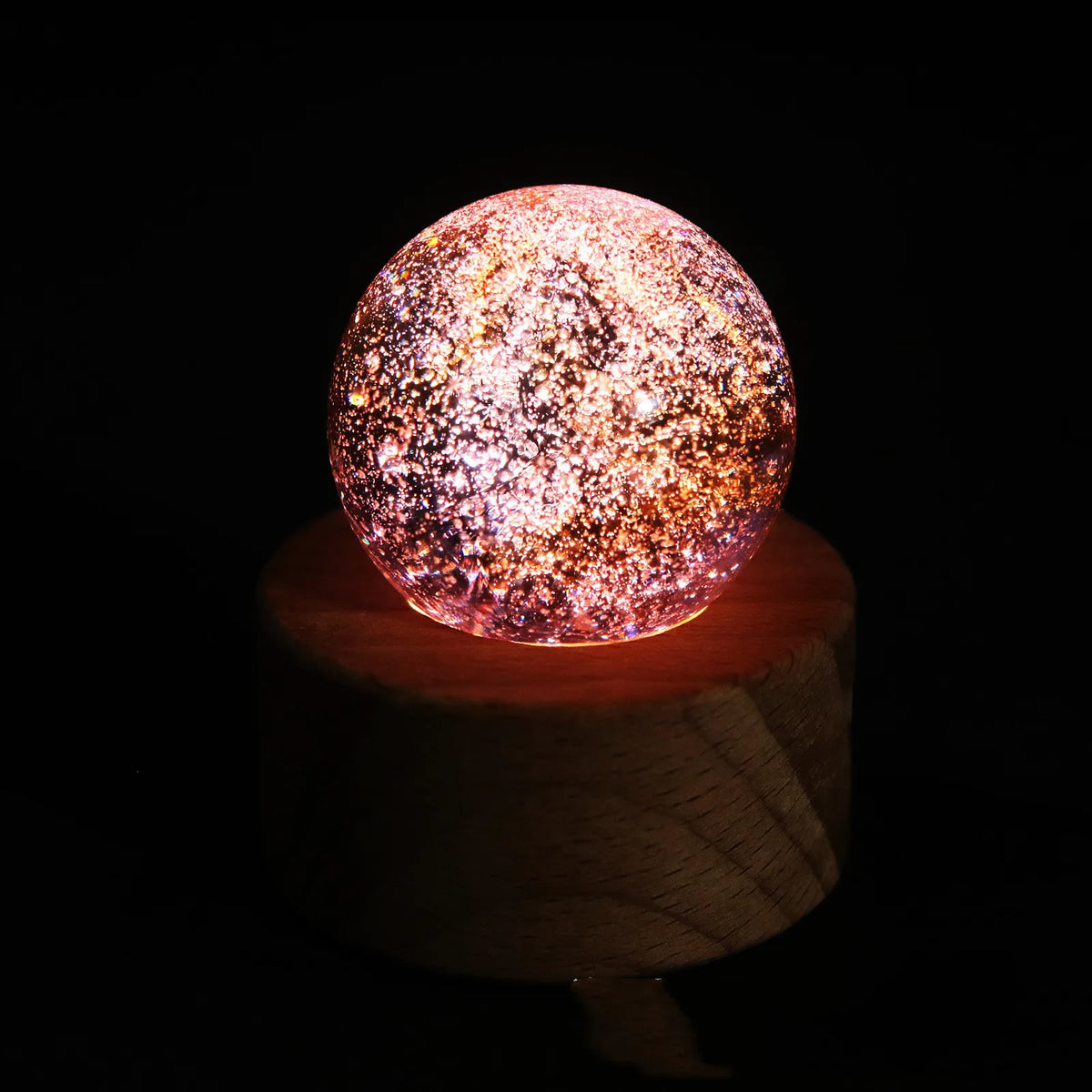 7 Chakra LED Crystal Ball Lamp - Color Changing Meditation Light for Spiritual Decor | Buddhive
