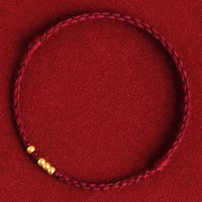 Chinese Zodiac Red String Bracelet - Lucky Copper Charm Bracelet - Feng Shui | Buddhive