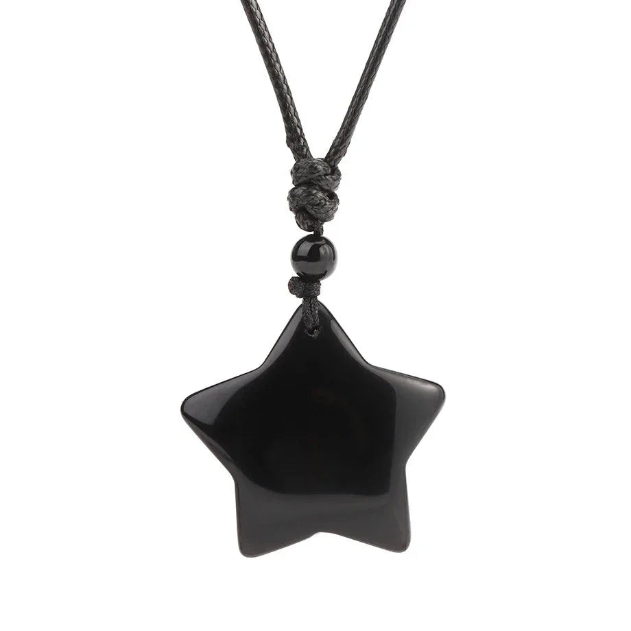 Tiger's Eye Necklace Star Pendant - Natural Gemstone Buddhist Jewelry | Buddhive