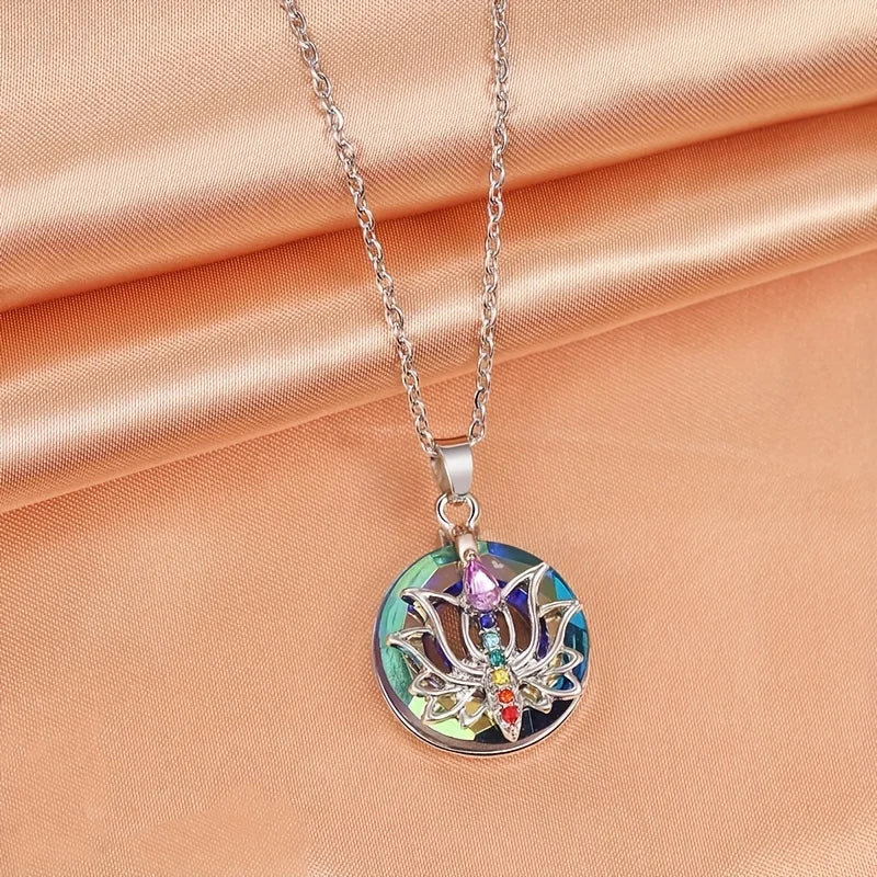 7 Chakra Necklace for Women - Natural Stone Pendant - Energy Balance & Healing | Buddhive