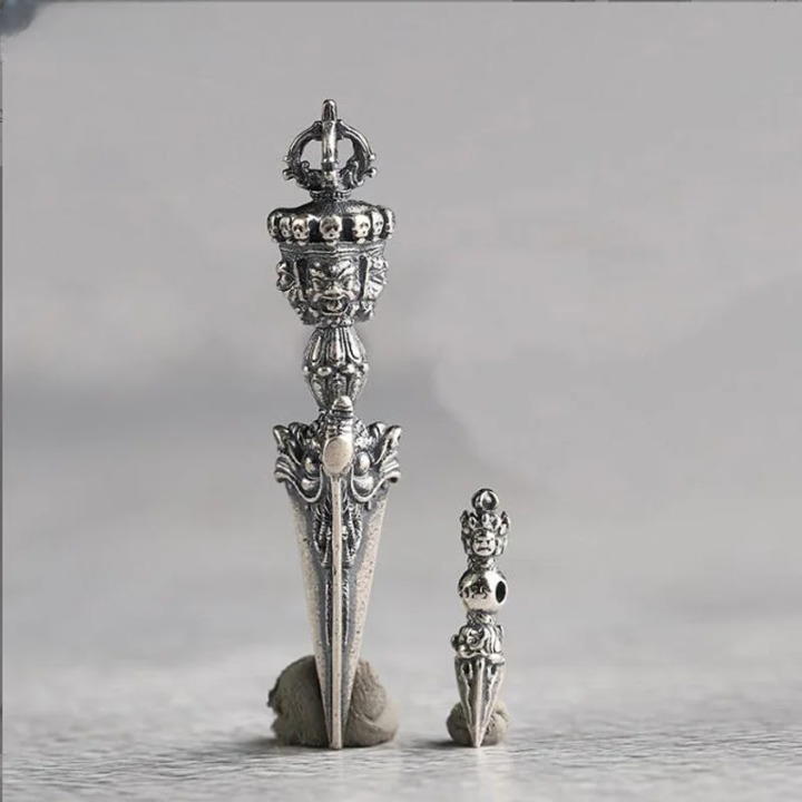 Phurpa Amulet Sterling Silver 925 - Tibetan Buddhist Protection Pendant | Buddhive