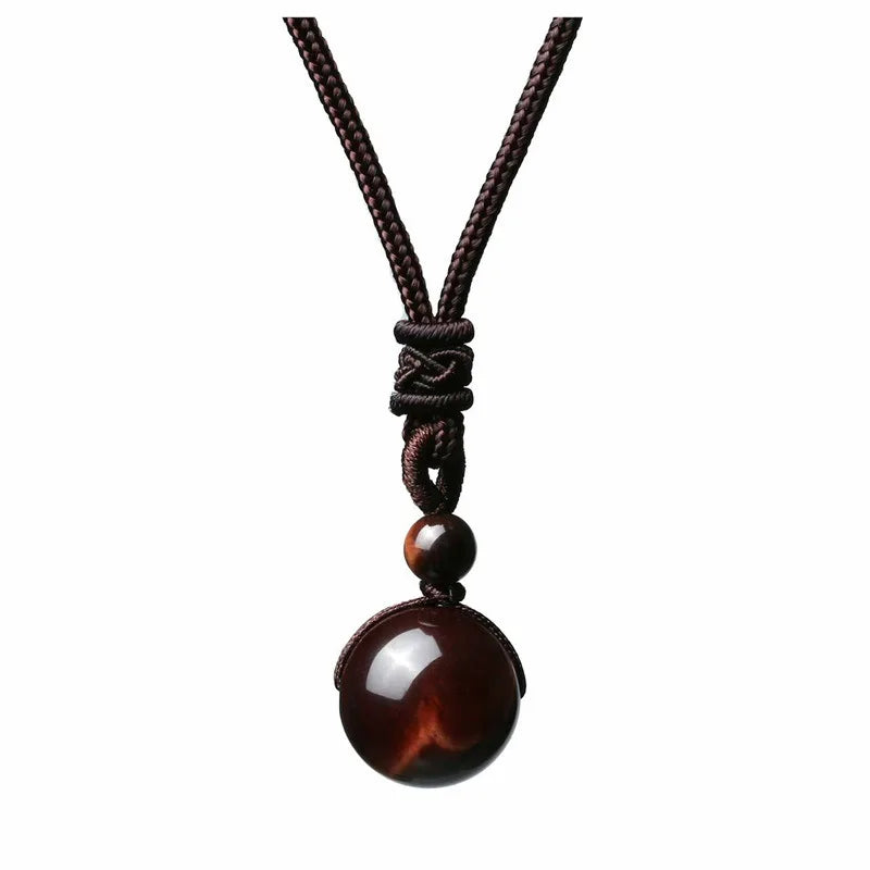 Blue Tiger Eye Stone Necklace - Natural Gemstone Buddhist Jewelry for Women | Buddhive