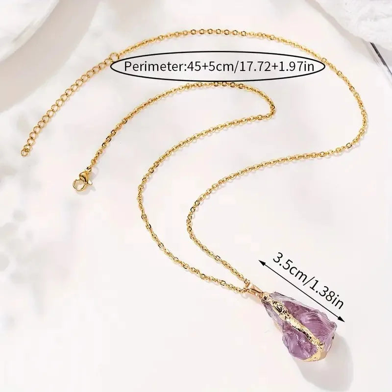Citrine Necklace Natural Stone - Buddhist Gemstone Jewelry for Abundance & Healing | Buddhive