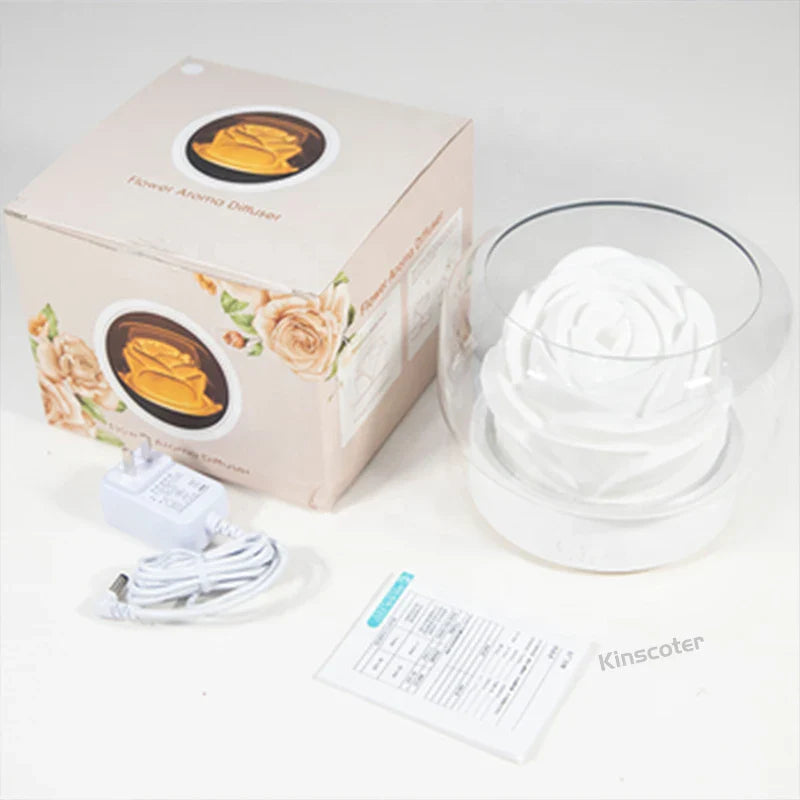 Lotus Flower Humidifier Essential Oil Diffuser - 1L Ultrasonic Aromatherapy Mist | Buddhive