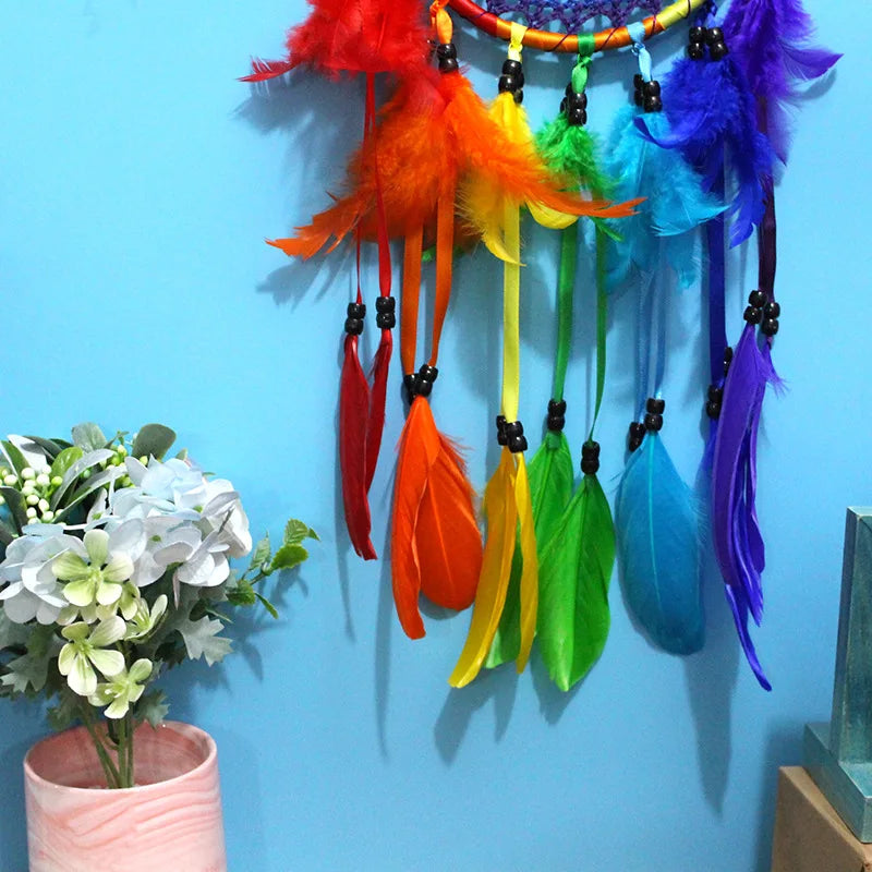 Chakra Dreamcatcher Wall Hanging - 7 Chakra Spiritual Decor - Handmade Design | Buddhive