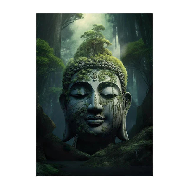 Buddha Poster Wall Art - Zen Meditation Canvas Print - Spiritual Home Decor | Buddhive