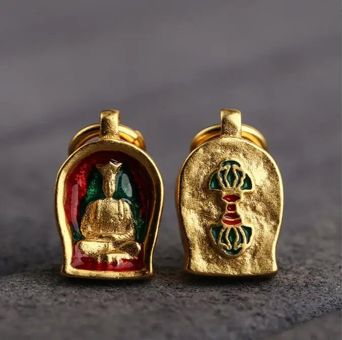 Tibetan Jambhala Amulet 925 Sterling Silver - Buddhist Wealth & Prosperity Talisman | Buddhive
