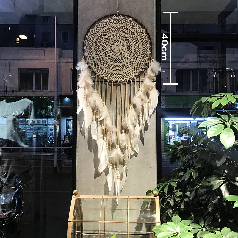 LED Dream Catcher with Lights - Handcrafted Boho Wall Decor - Bedroom & Meditation Space | Buddhive