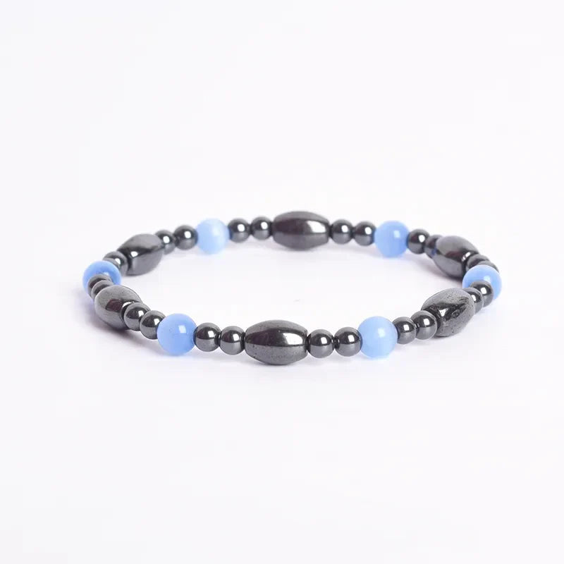 Sleep Bracelet Natural Stone Cat's Eye Magnetic Therapy for Rest & Relaxation | Buddhive