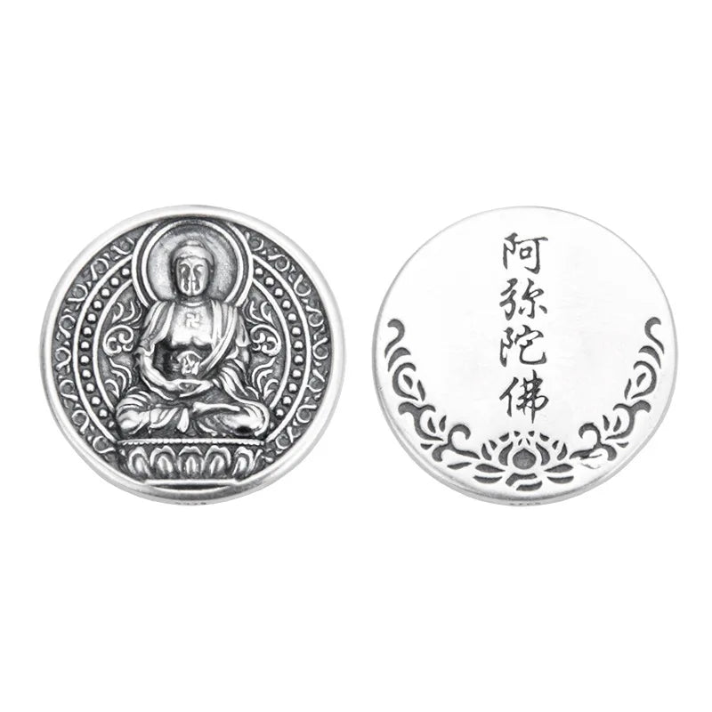 Buddha Mantra Amulet Pendant - Copper Protection Necklace - Unisex Buddhist Jewelry | Buddhive