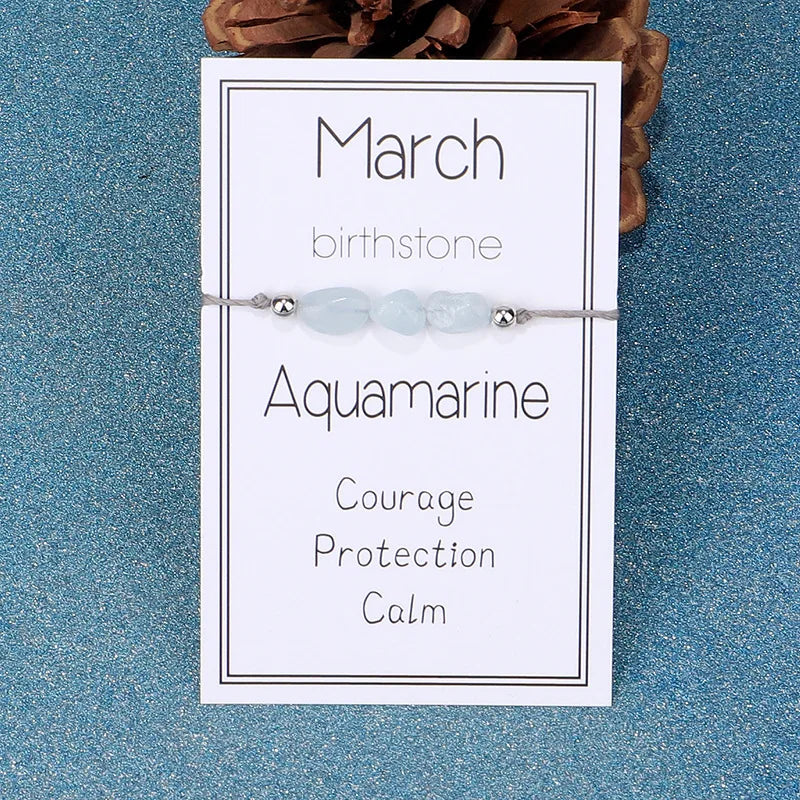 Birthstone Bracelet Natural Gemstone - Personalized by Birth Month | Buddhive