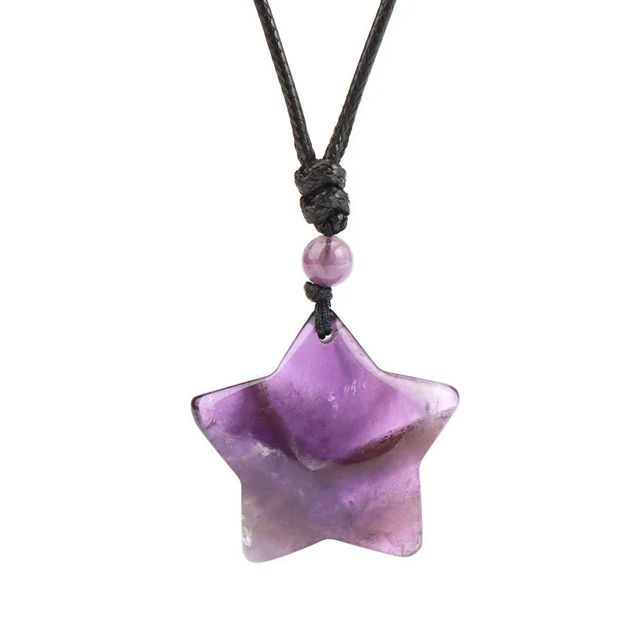 Tiger's Eye Necklace Star Pendant - Natural Gemstone Buddhist Jewelry | Buddhive