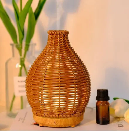 Essential Oil Diffuser Rustic Wood - Aromatherapy Ultrasonic Humidifier for Meditation | Buddhive