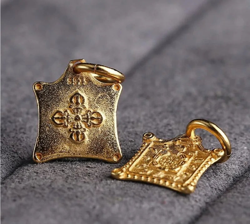 Tibetan Buddhist Amulet Charm - 925 Sterling Silver Protection Pendant | Buddhive