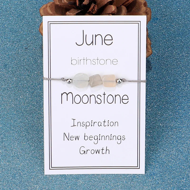 Birthstone Bracelet Natural Gemstone - Personalized by Birth Month | Buddhive