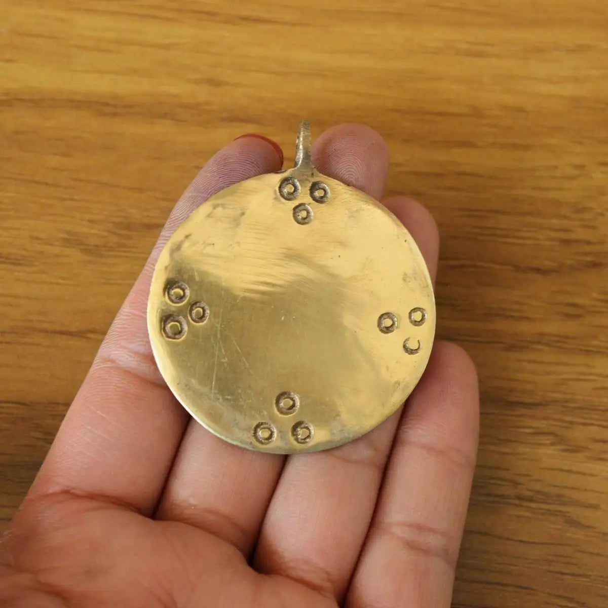 Tibetan Brass Amulet - Handcrafted Buddhist Protection Charm - Authentic Sacred Jewelry | Buddhive