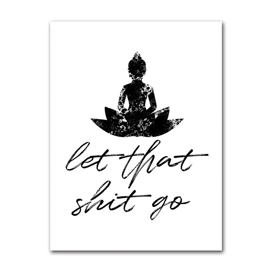 Smiling Buddha Poster Canvas Print - Zen Wall Art for Meditation & Home Decor | Buddhive