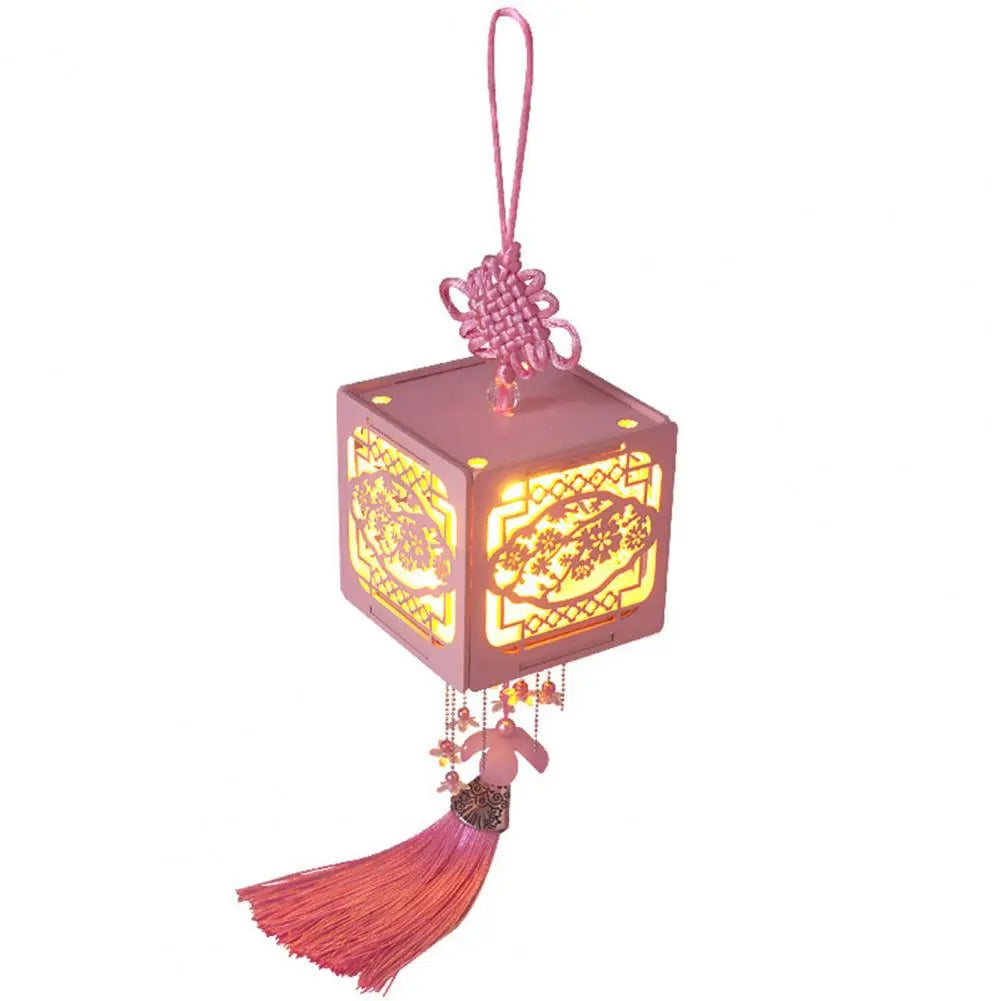 Handmade Chinese Lantern - Wooden Decorative Zen Lamp - Indoor Accent Lighting | Buddhive